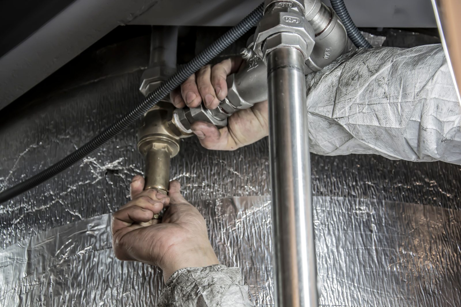 Plumbing installation work